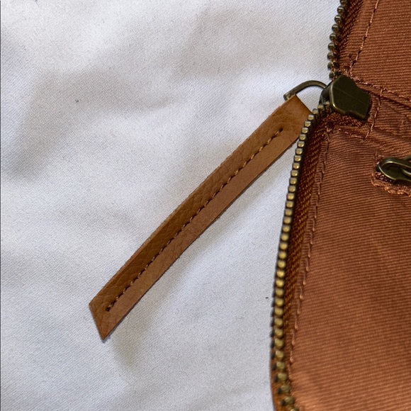 Free People Brown Distressed Vegan Leather Wallet Wristlet - Picture 16 of 16